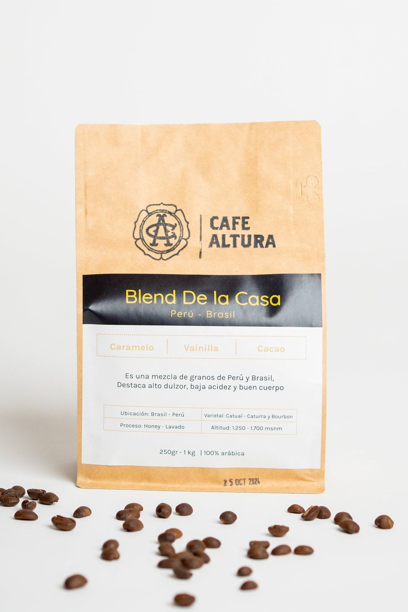 Café en grano "Café Altura - Blend de la Casa" 250 gr