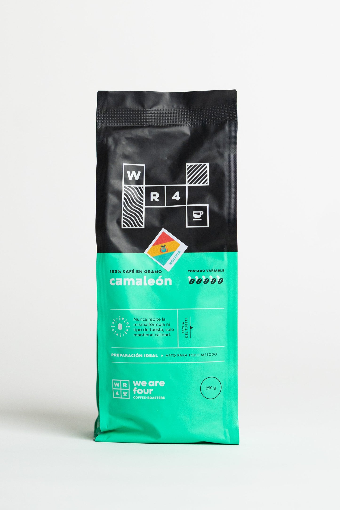 Café en grano "WR4 - Camaleón Decaf" 250 gr