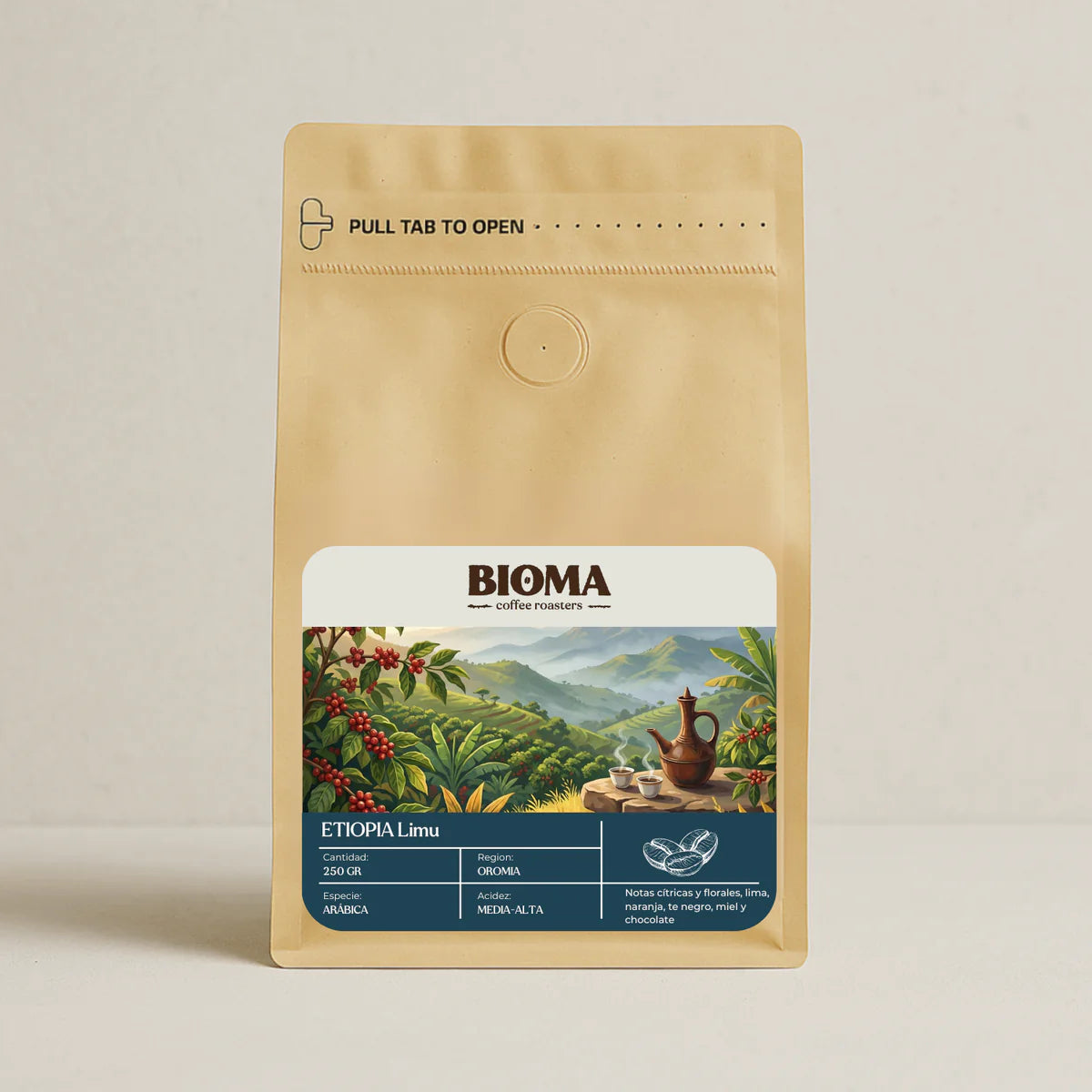 Café en grano "Café Bioma - Etiopía" 250 gr