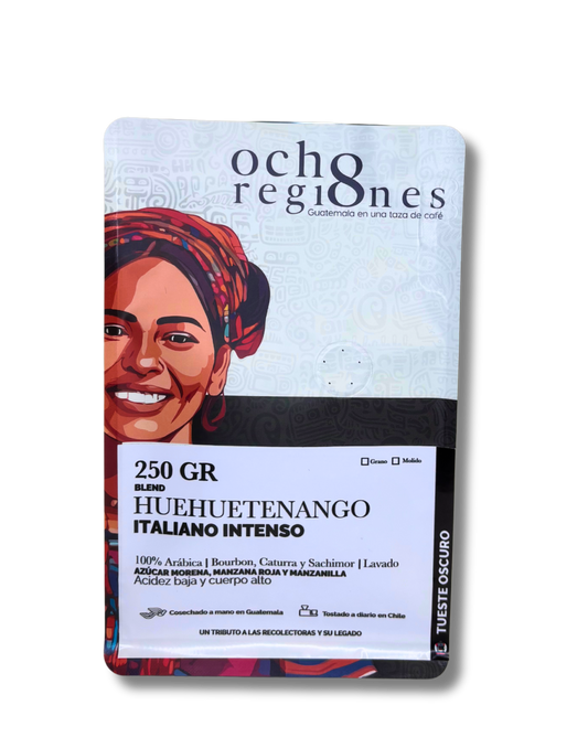 Café en grano 8 Regiones "Italiano Intenso Huehuetenango"