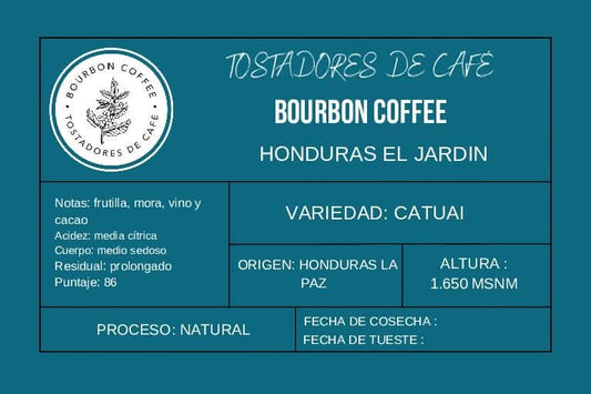 Café en Grano Bourbon Coffee El Jardín Natural