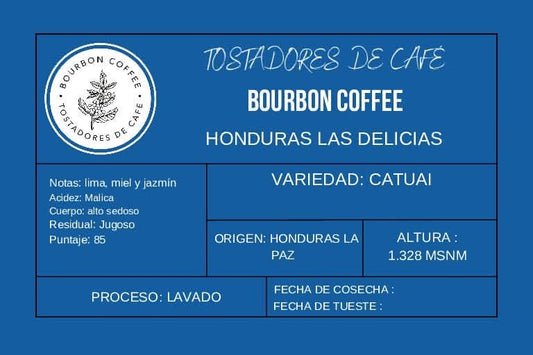 Café en Grano Bourbon Coffee "Honduras Las Delicias"